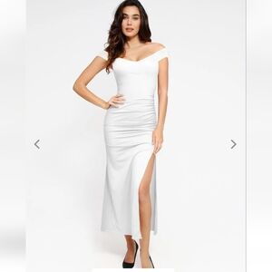 Elegant White Off-Shoulder Dress